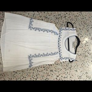Bought from a boutique, white mini dress.